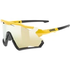 Uvex Sportstyle 228 Glasses - Sunbee-black Matt/supravision Mirror Yellow