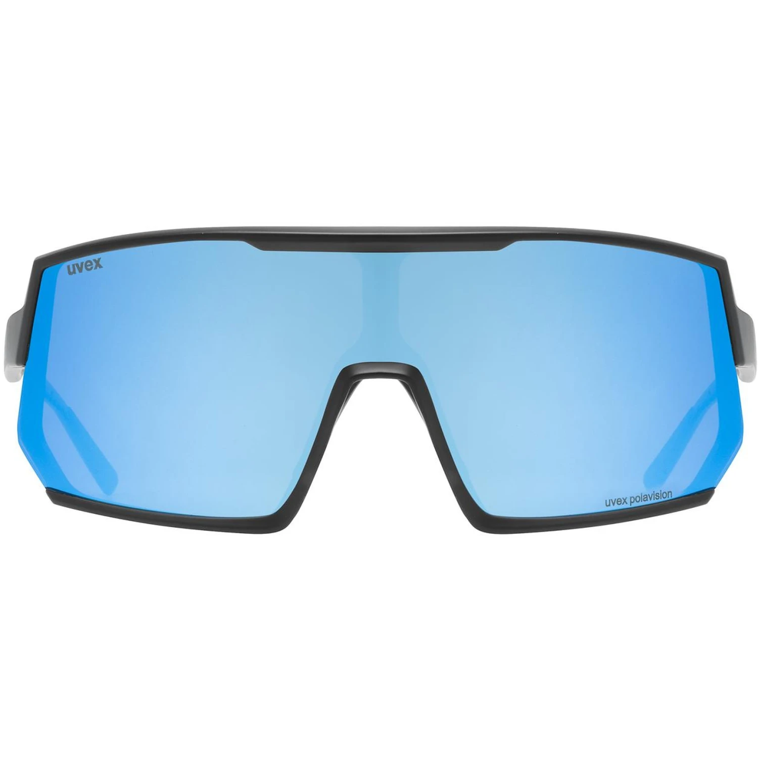 Uvex Sportstyle 235 P Glasses - Black Matt/polavision Supravision Mirror Blue - Image 2