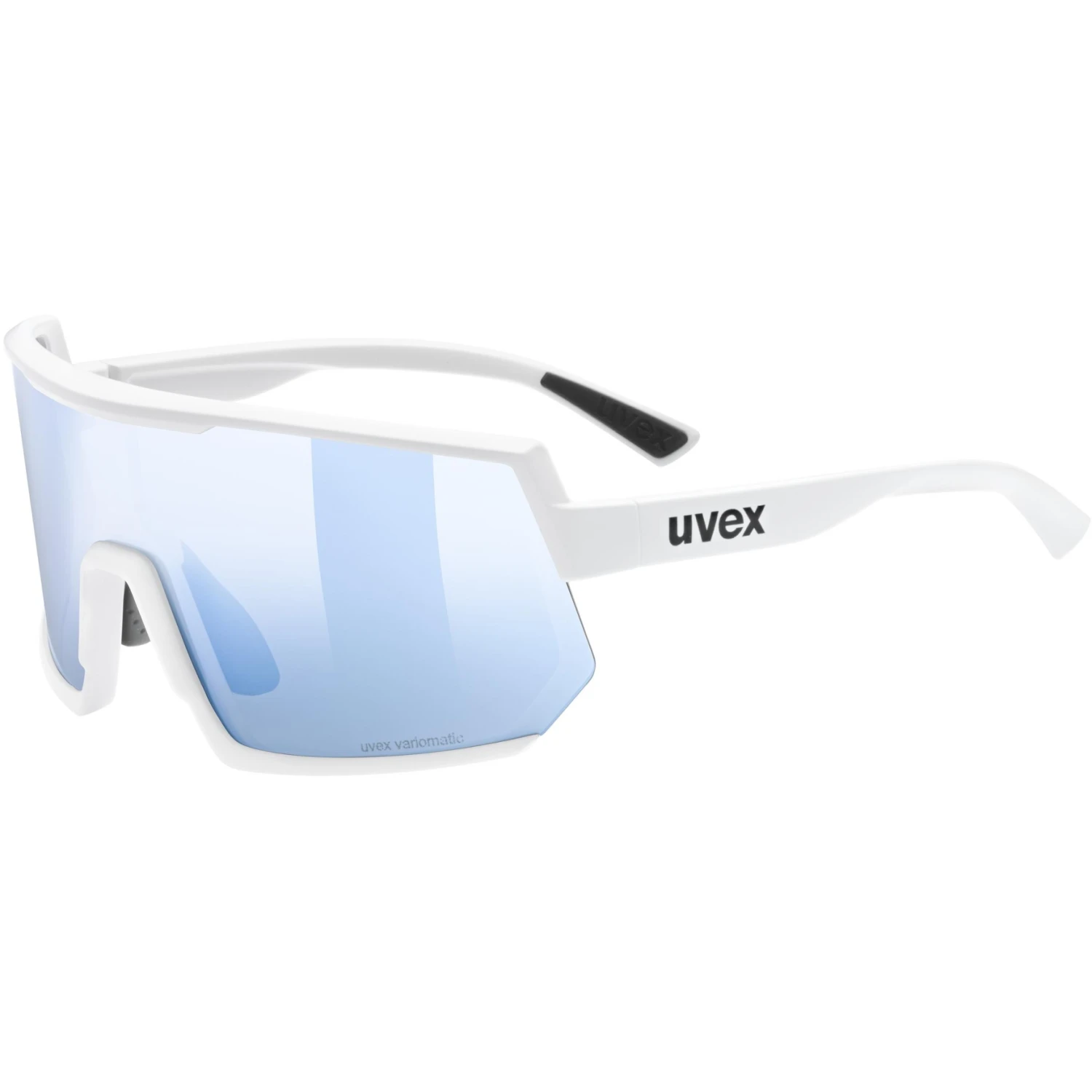 Uvex Sportstyle 235 V Glasses - White Matt/variomatic Litemirror Blue