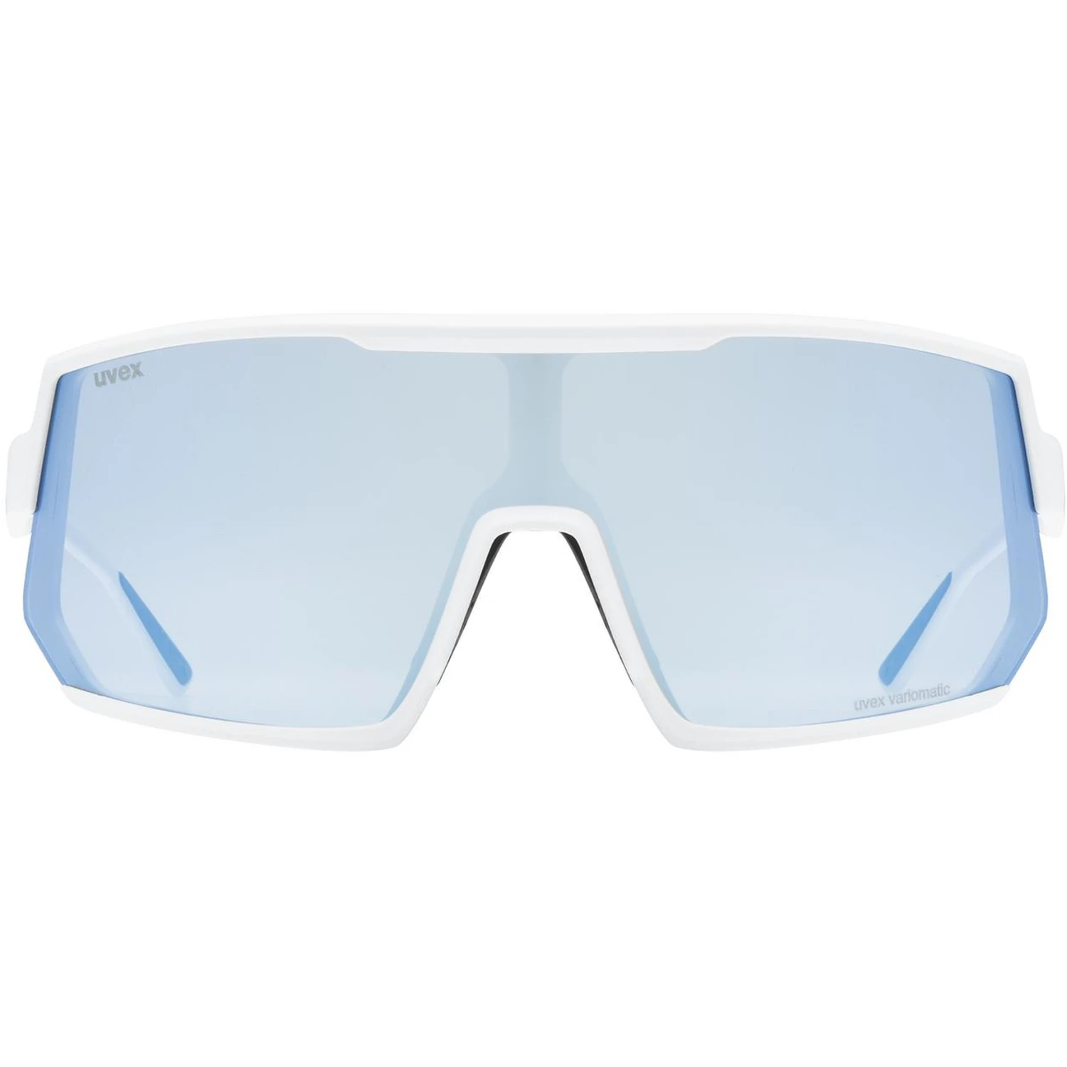 Uvex Sportstyle 235 V Glasses - White Matt/variomatic Litemirror Blue - Image 2