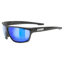 Uvex Sportstyle 706 Glasses - Black Matt/mirror Blue