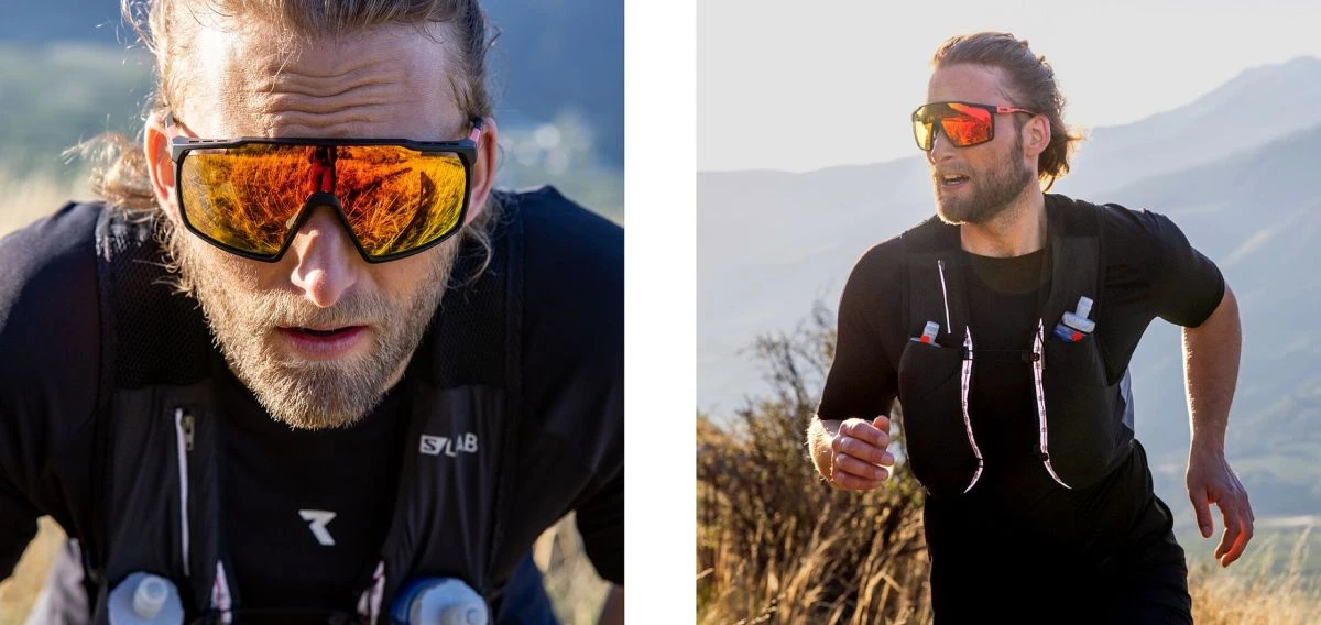 Uvex Mtn Perform V Glasses - Black Matt/variomatic Litemirror Blue - Image 6